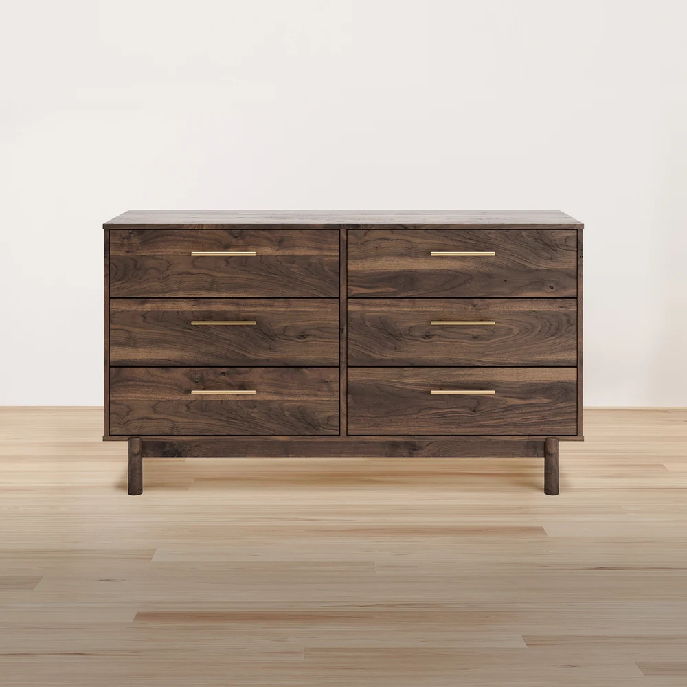 Calverson 6-Drawer Midcentury Dresser - Thumbnail 4