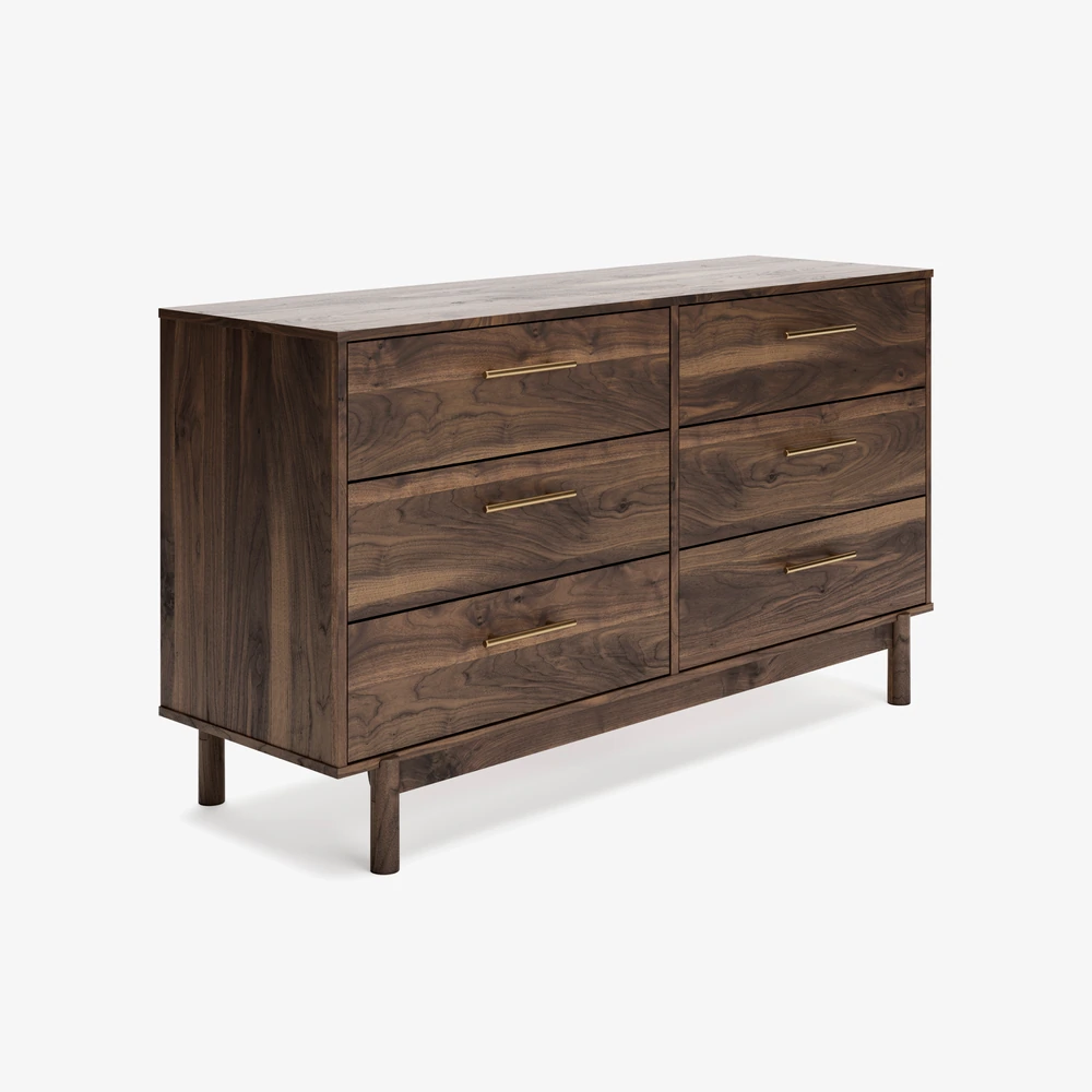 Calverson 6-Drawer Midcentury Dresser - Thumbnail 2